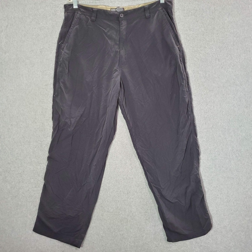 REI Men Pants 38x30 Black Nylon UPF 40 Hiking Outdoor Fishing